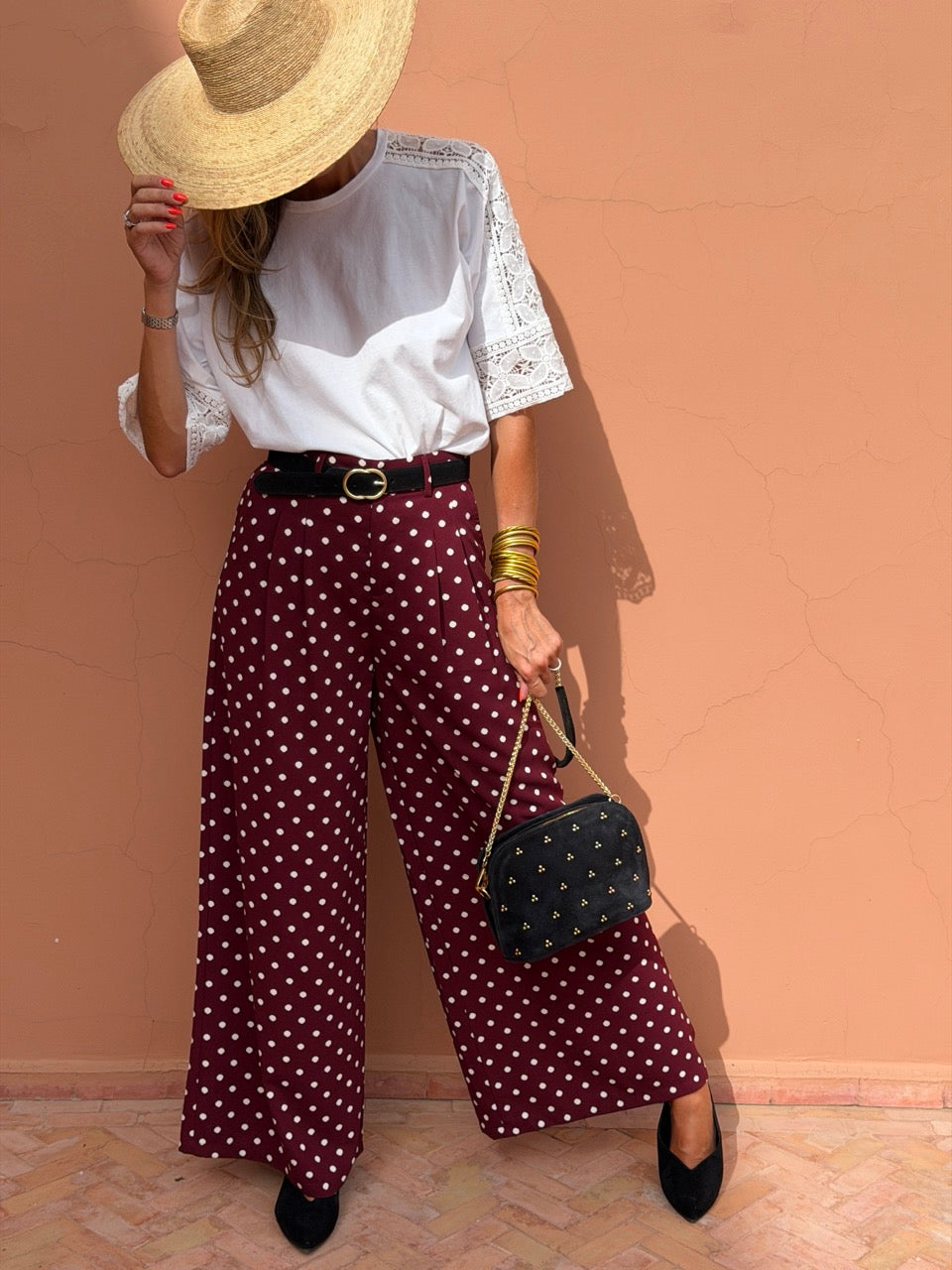 Pantalon Vivianne - Bordeaux