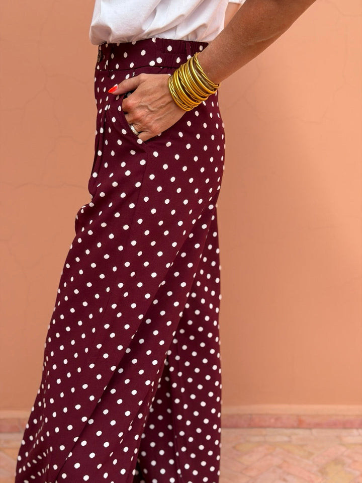 Pantalon Vivianne - Bordeaux