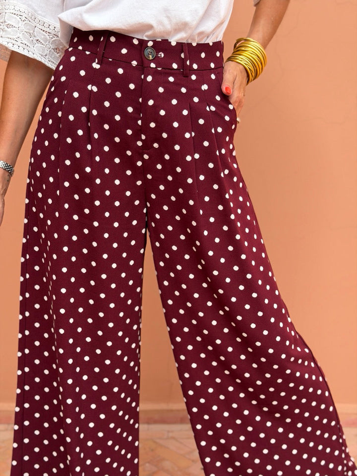 Pantalon Vivianne - Bordeaux