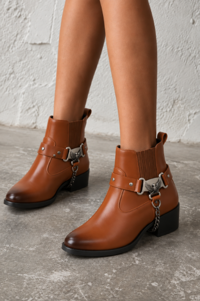 Anaïs™ | Bottines Western en Suède