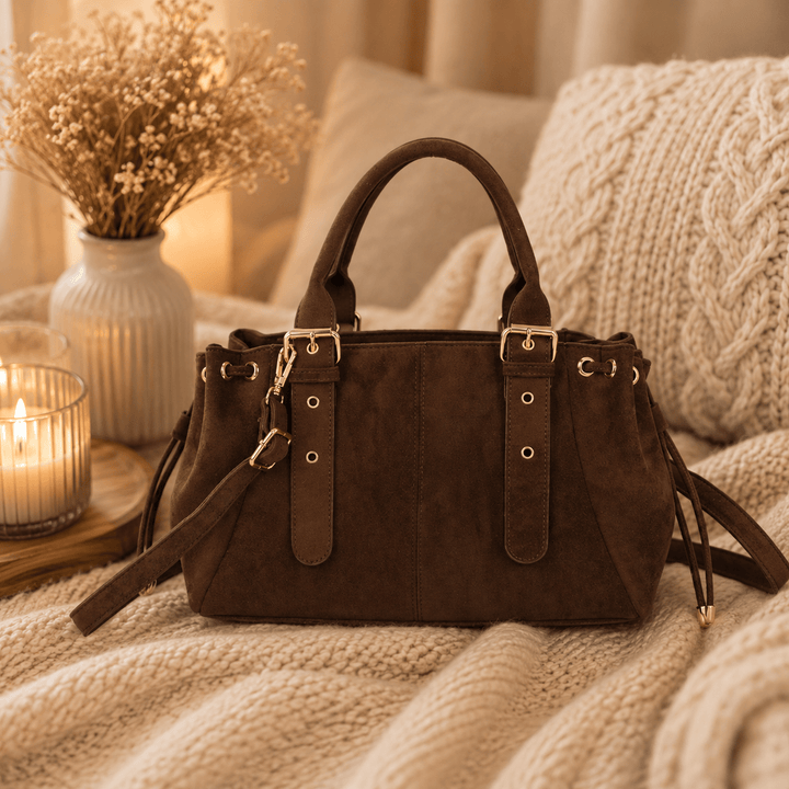 SAC A MAIN SUEDINE CHOCO TOM