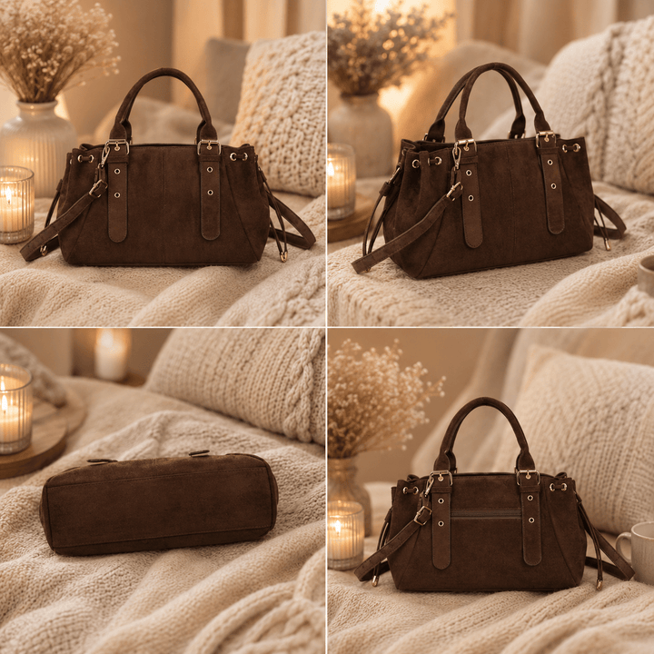 SAC A MAIN SUEDINE CHOCO TOM